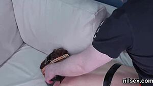 nasty kitten gets her asshole stretched in bdsm asylum therapy