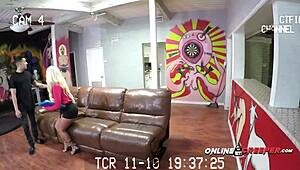 Busty Brandi tied up by Bruno for big cock action! 😈