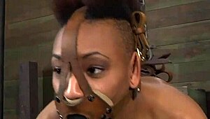 i clamped up this chick and hooked her anal with a toy, oops