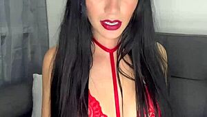 Diablita Traviesa Teases In Shaved Lingerie With Natural Tits And Tattoos