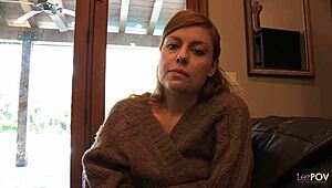 Foxy Redhead Vixen Seduces Another Lesbian Lover