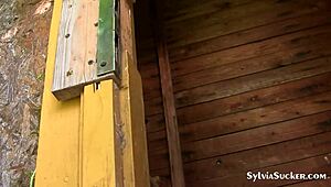 interrogating lara croft with intense deepthroat action