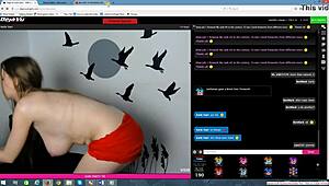 Webcam session with teasing and body features