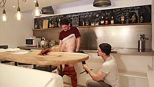 Teacher Kitty Li shows off her anal skills in this BTS video