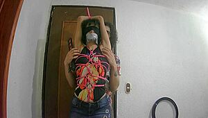 Why is this tied otaku slut getting spanked and fucked?