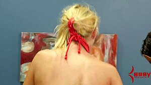Dick Eating Busty Blonde Bdsm Babe