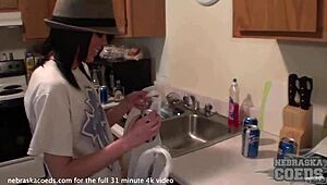 Horny Skinny Goth Model Masturbates Intensely