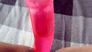 Hey, check out this teen debuting her new toy for masturbation 😏