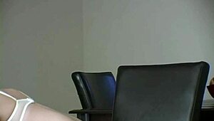 Sweet blonde enjoys perfect body and ass photoshoot