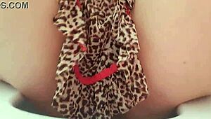 Hey, wanna see this naughty girl tease with her sheer nightgown?