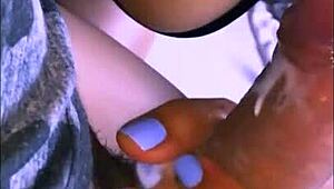 He couldn't stop staring at her tender curves in the apartment