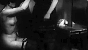 My Secret Vintage Masked Lesbians in Wild Group Action! Wow, Watch Them Go!