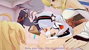 pussyverse protagonists teach aether lumine