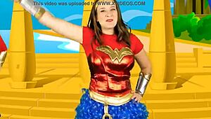 alyssa from bounce patrol poses with natural tits in clothes