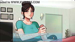 house chores turn naughty with a sneaky handjob from big tits maid on monster cock 😏