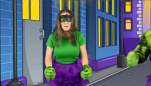 alyssa from bounce patrol poses with natural tits in clothes