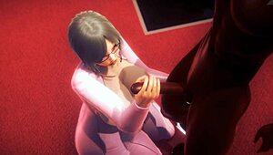 mature woman milking that big black cock