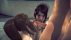 Sailin And Xen Unleash Multiple Cumshots