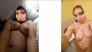 kary shows off naked boobs and tits