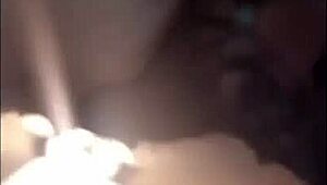 I watch Hannah Horn and Panda grind their pussies with a strap-on