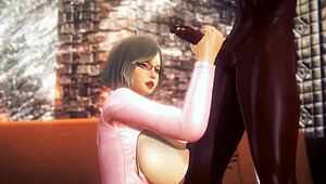 mature woman milking that big black cock