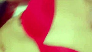 Latina babe SHOWING OFF her horny ASS in red bikini