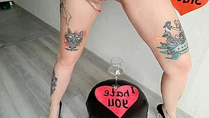 hey, wanna taste my golden cocktail this valentine's day from mistress nika?