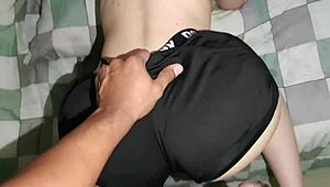 I tricked my friend into coming over for a movie, but I really wanted to hook up hard in costumes. Man, I totally fooled her with doggystyle action!
