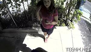 Courtney Loxx sucks cock rough for cash in hardcore session