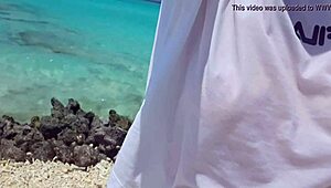 Extreme Hot Slut Plays with Outdoor Ass and Pussy