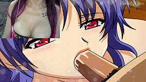 unsatisfied woman fucks dumb neighbor in hentai futanari story