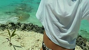 Extreme Hot Slut Plays with Outdoor Ass and Pussy