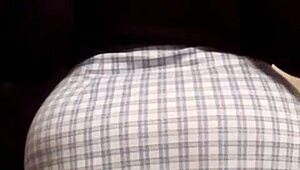 Watch this busty ebony milf play with her pussy