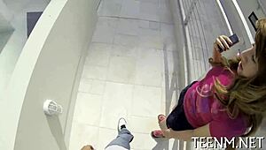 Courtney Loxx sucks cock rough for cash in hardcore session