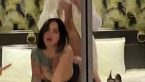 Boss Fucks Asian In Lingerie