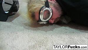 taylor's getting into this hot lesbian threesome with big tits and pussy fucking all over