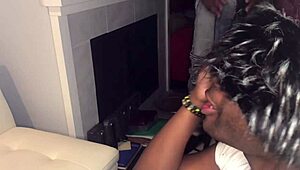 Blindfolded Man Sucks Black Cock Deeply