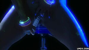 Asian milf Jessica pleasures herself with a glass toy in heels