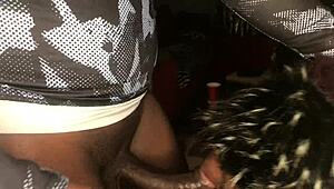 Blindfolded Man Sucks Black Cock Deeply