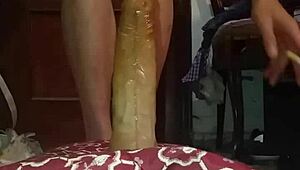 Valentina Uses Dildo for Intense Anal Assfucking Solo