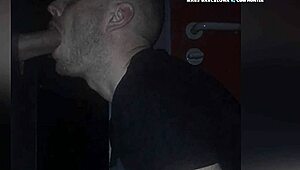 i sucked a BIG COCK in the glory hole and got a MASSIVE CUMSHOT