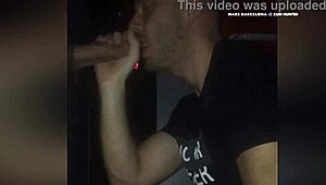 Gay amateur takes on a massive cock in gloryhole