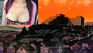 unsatisfied woman fucks dumb neighbor in hentai futanari story