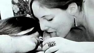 Vintage beauty's hairy pussy