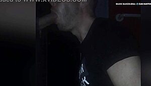 Gay amateur takes on a massive cock in gloryhole