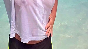 Extreme Hot Slut Plays with Outdoor Ass and Pussy