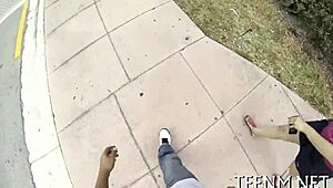 Courtney Loxx sucks cock rough for cash in hardcore session