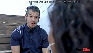 Interracial siblings caught in a forbidden act together!