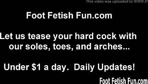 Bratty hot roommate humiliates with feet in dorm