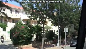 My Girlfriend Slut Gives Blowjob in Cable Car Scene 2